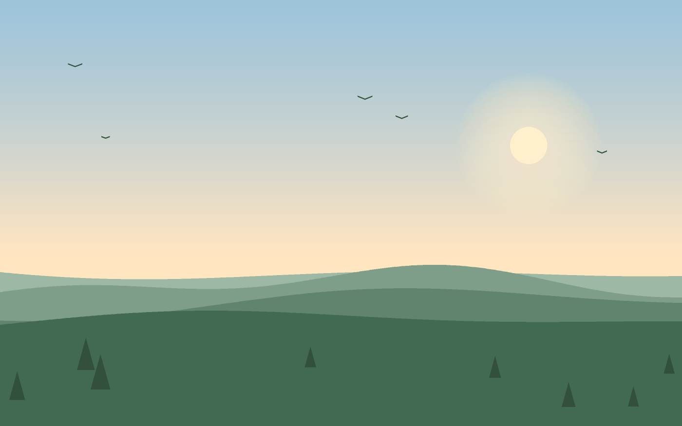 Landschapsillustratie