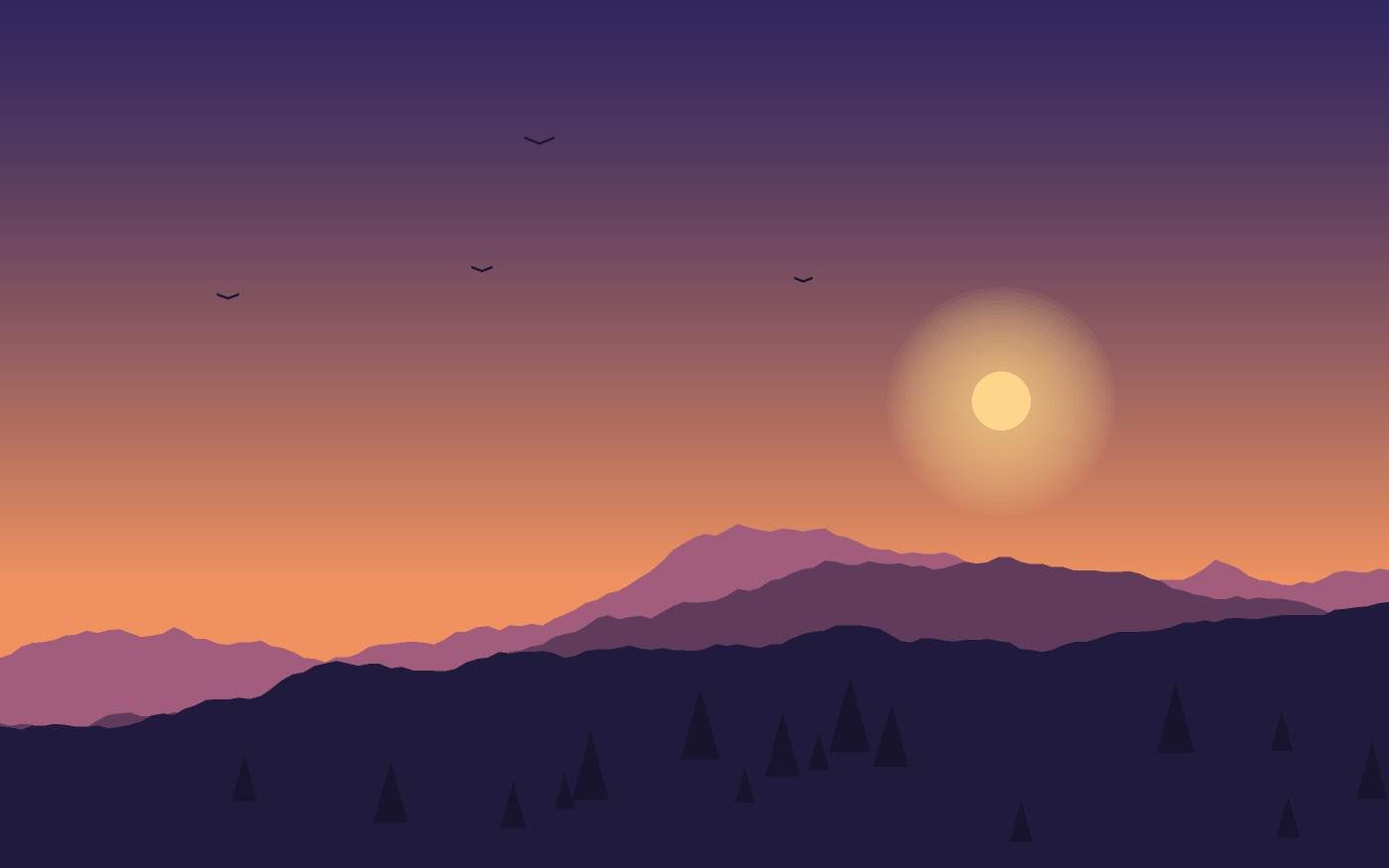 Landschapsillustratie