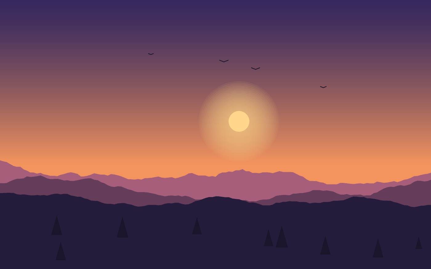 Landschaftsillustration