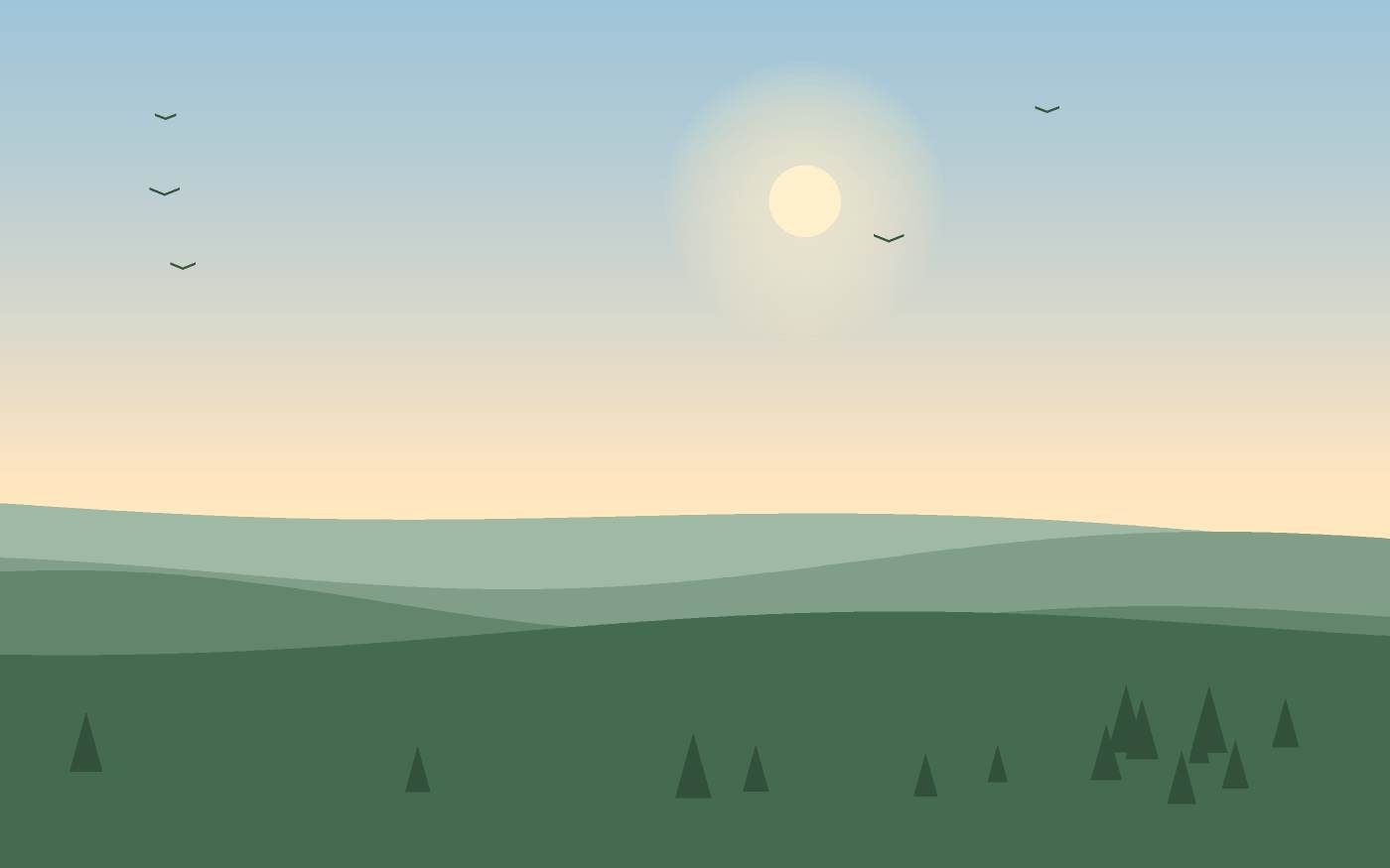 Ilustrace krajiny