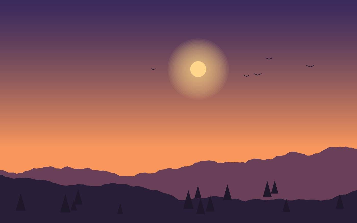 Ilustrace krajiny
