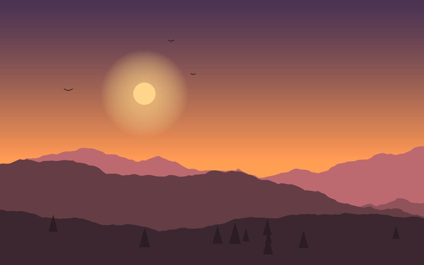 Ilustrace krajiny