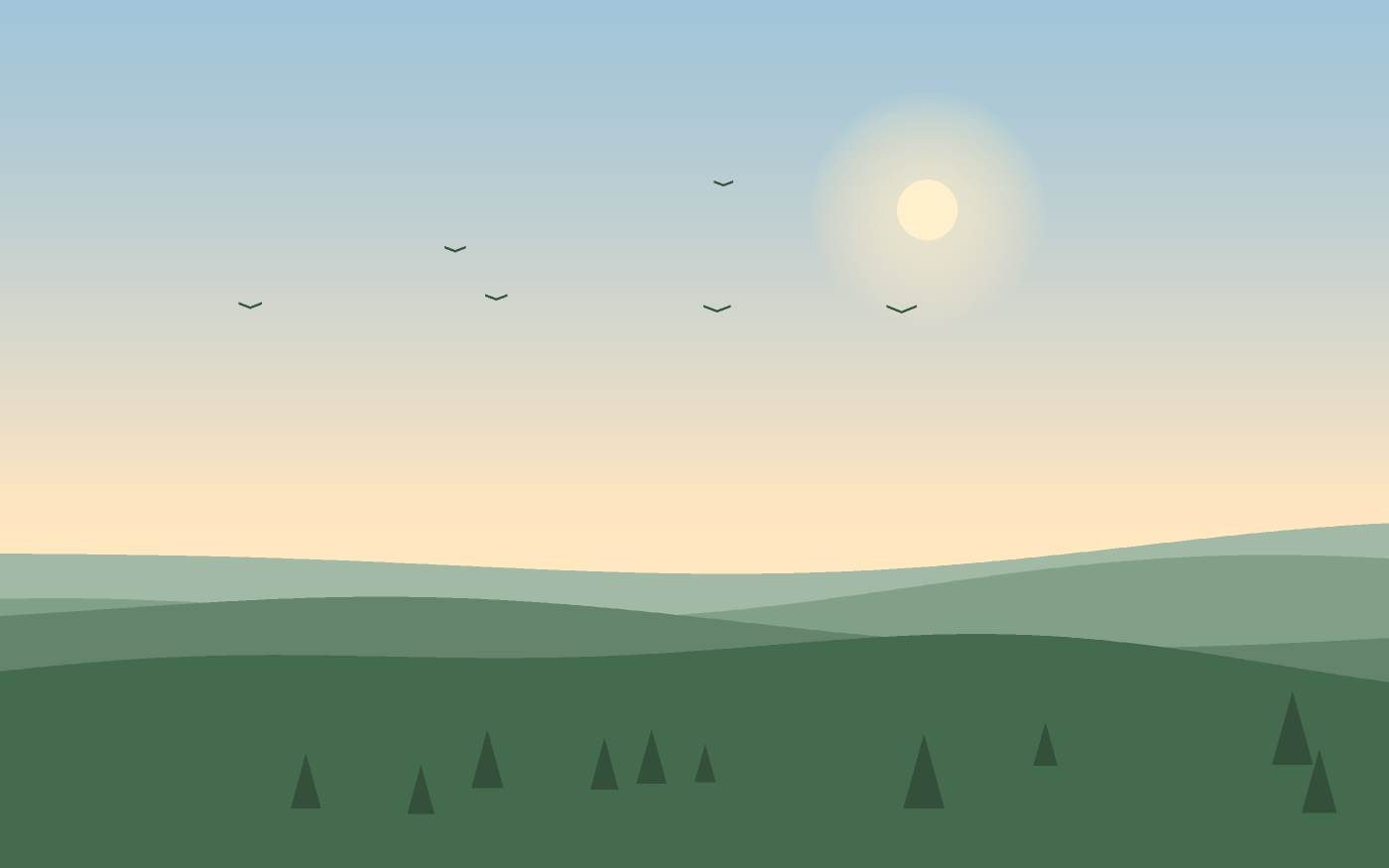 Ilustrace krajiny