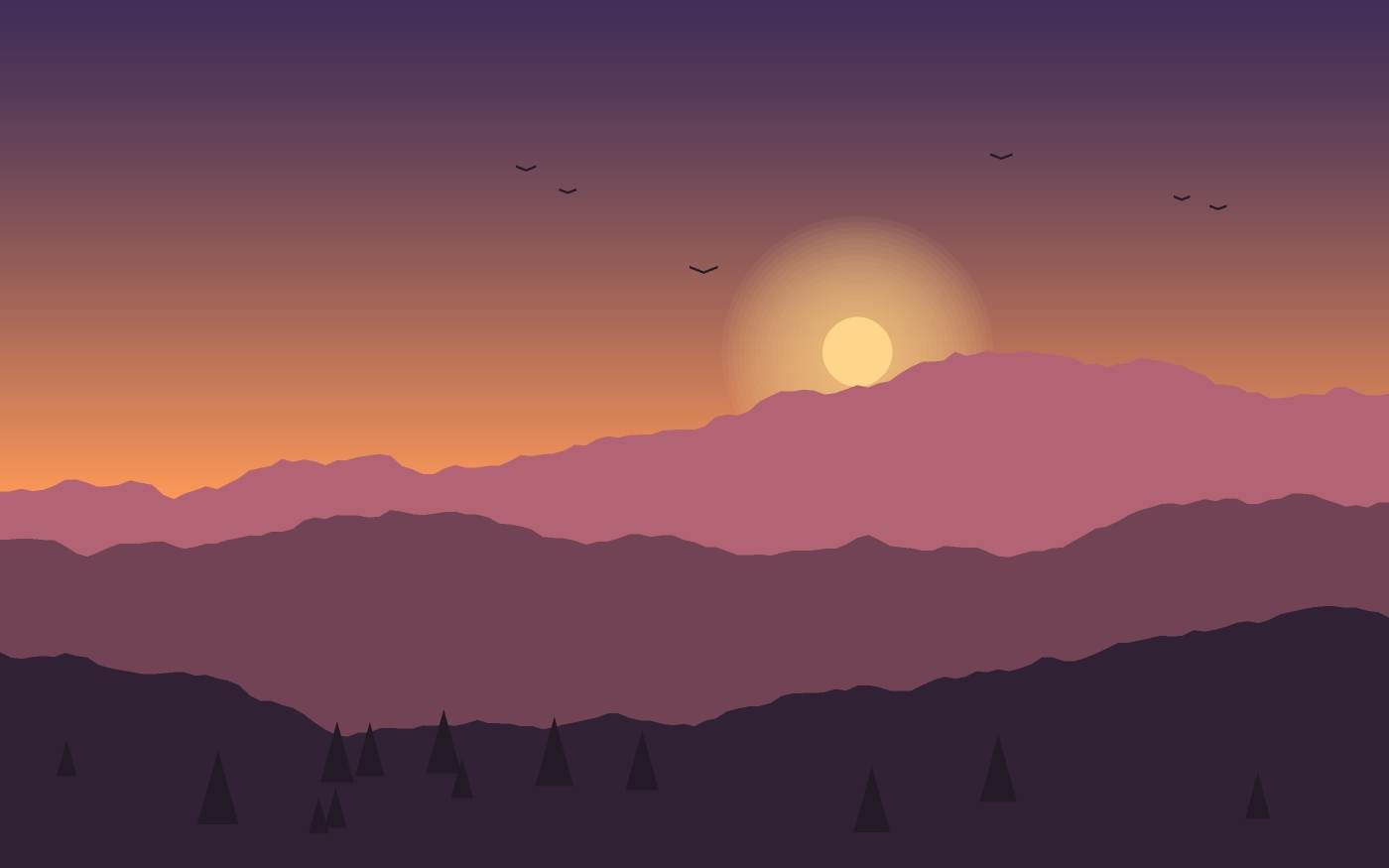 Ilustración de un paisaje