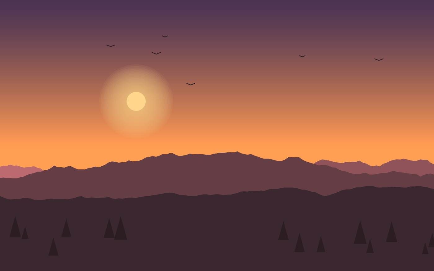 Ilustración de un paisaje