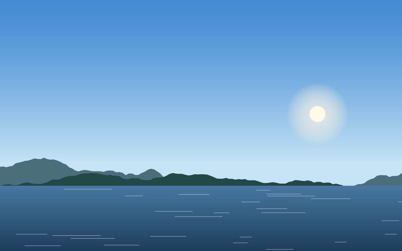 Illustrazione di un paesaggio