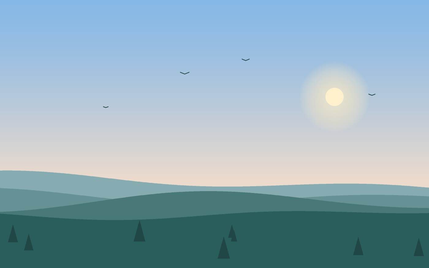 Illustrazione di un paesaggio