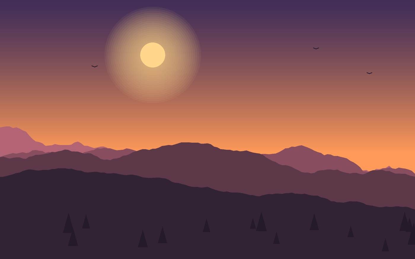 Landschapsillustratie